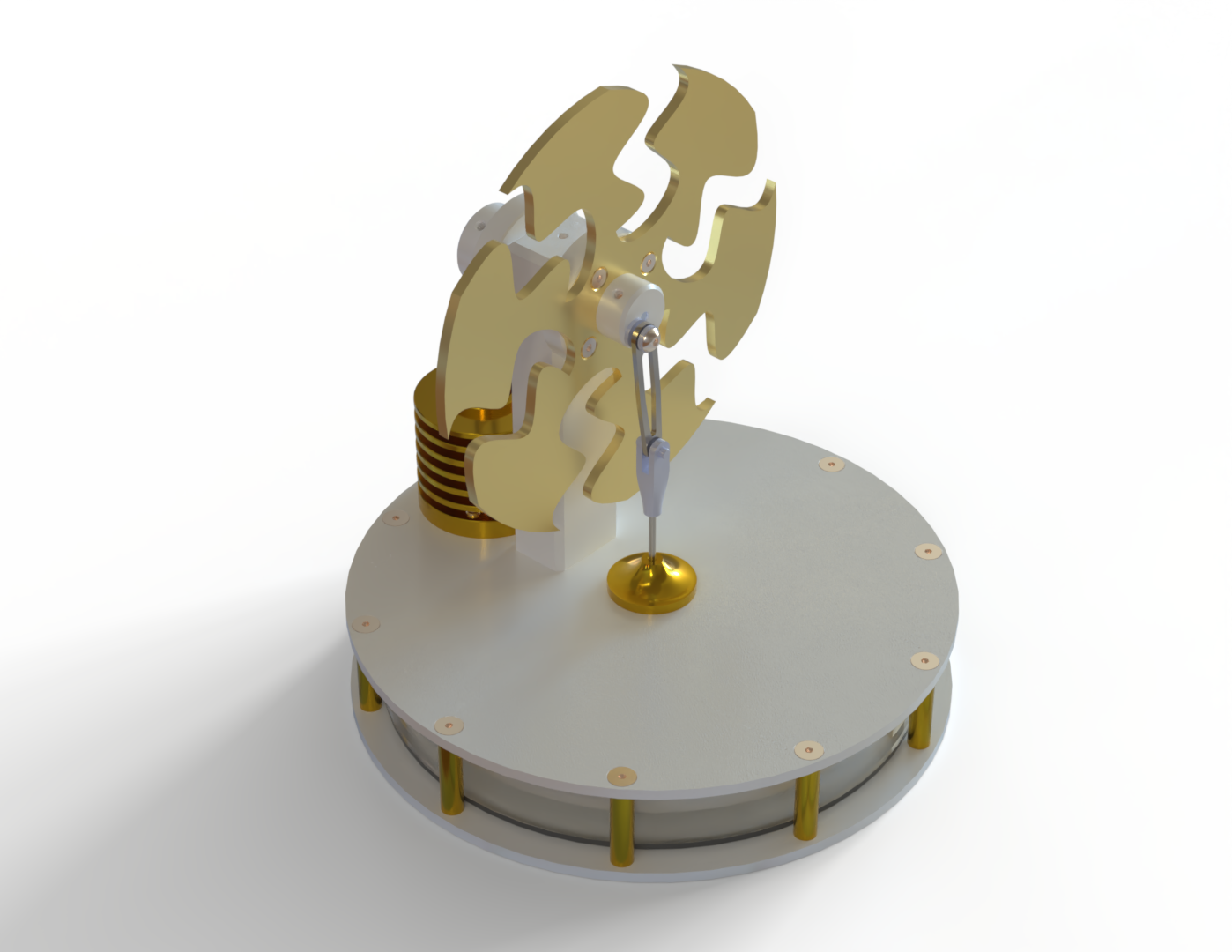 Stirling Engine CAD render